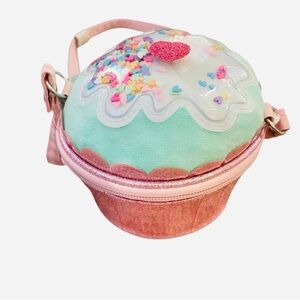 Claire's Club Crossbody Bag EUC Pink/Green Cupcake
Party Purse Glitter Rave